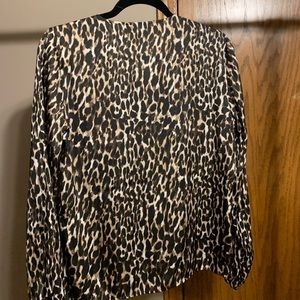Banana Republic Animal Print Blouse